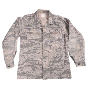 US Air Force USAF Utility Coat Jacket Men's Size 44 L Camouflage‎ Outdoor- Flaws